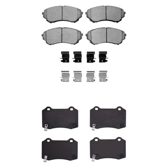 R1 Concepts® - Semi-Metallic Semi-Metallic Front and Rear Brake Pad Set