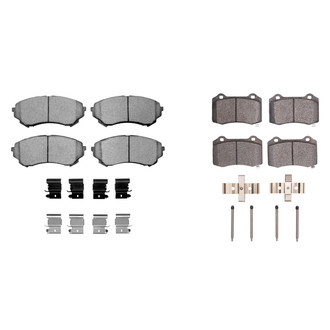 R1 Concepts® - Semi-Metallic Semi-Metallic Front and Rear Brake Pad Set