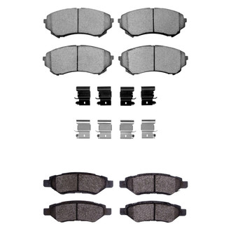 R1 Concepts® - Semi-Metallic Semi-Metallic Front and Rear Brake Pad Set
