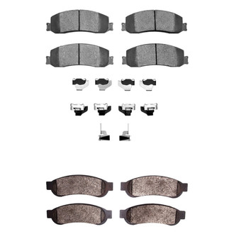 R1 Concepts® - Semi-Metallic Semi-Metallic Front and Rear Brake Pad Set
