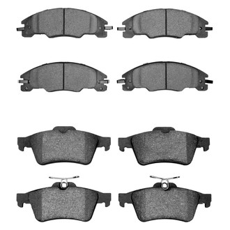 R1 Concepts® - Semi-Metallic Front and Rear Brake Pad Set