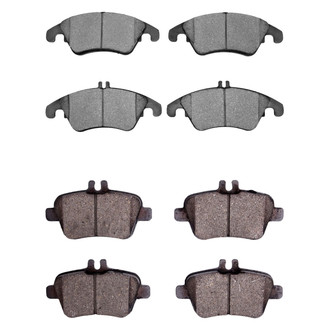 R1 Concepts® - Semi-Metallic Semi-Metallic Front and Rear Brake Pad Set