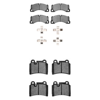 R1 Concepts® - Semi-Metallic Semi-Metallic Front and Rear Brake Pad Set