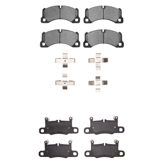 R1 Concepts® - Semi-Metallic Semi-Metallic Front and Rear Brake Pad Set