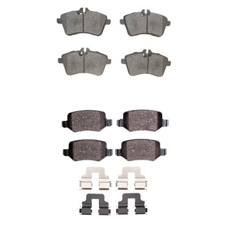 R1 Concepts® - Semi-Metallic Semi-Metallic Front and Rear Brake Pad Set