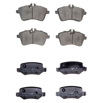 R1 Concepts® - Semi-Metallic Semi-Metallic Front and Rear Brake Pad Set