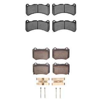 R1 Concepts® - Semi-Metallic Semi-Metallic Front and Rear Brake Pad Set