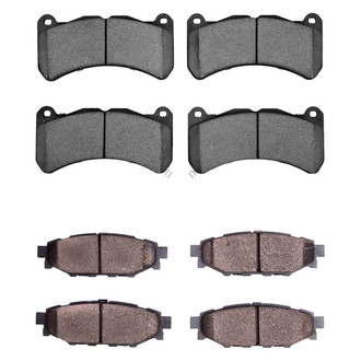 R1 Concepts® - Semi-Metallic Front and Rear Brake Pad Set