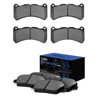 R1 Concepts® - Semi-Metallic Front and Rear Brake Pad Set