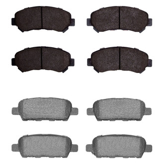 R1 Concepts® - Semi-Metallic Front and Rear Brake Pad Set