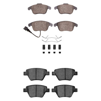 R1 Concepts® - Semi-Metallic Front and Rear Brake Pad Set