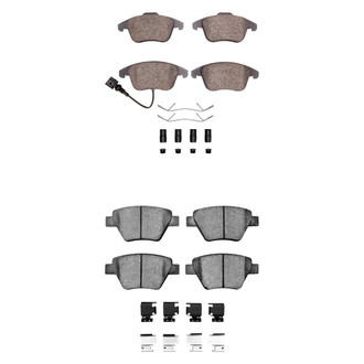 R1 Concepts® - Semi-Metallic Front and Rear Brake Pad Set
