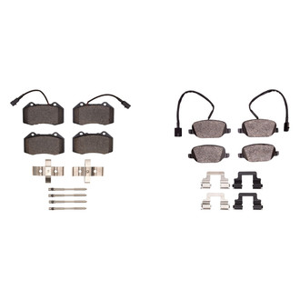 R1 Concepts® - Semi-Metallic Semi-Metallic Front and Rear Brake Pad Set
