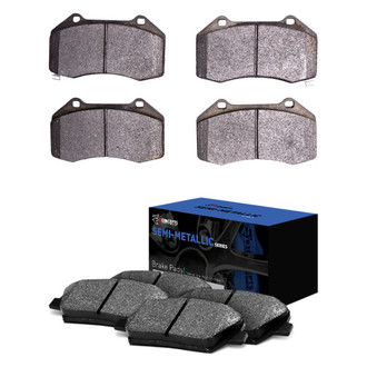R1 Concepts® - Semi-Metallic Front and Rear Brake Pad Set
