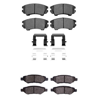 R1 Concepts® - Semi-Metallic Semi-Metallic Front and Rear Brake Pad Set