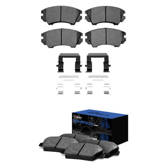 R1 Concepts® - Semi-Metallic Front and Rear Brake Pad Set