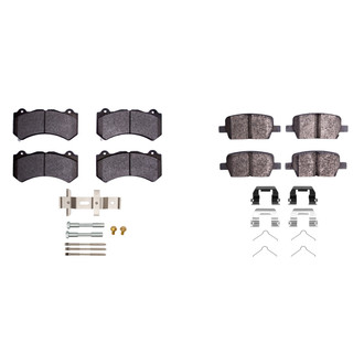 R1 Concepts® - Semi-Metallic Semi-Metallic Front and Rear Brake Pad Set