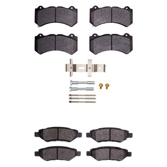 R1 Concepts® - Semi-Metallic Semi-Metallic Front and Rear Brake Pad Set