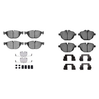 R1 Concepts® - Semi-Metallic Semi-Metallic Front and Rear Brake Pad Set
