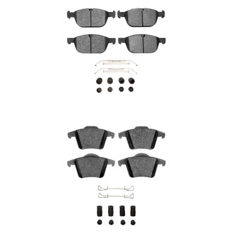 R1 Concepts® - Semi-Metallic Semi-Metallic Front and Rear Brake Pad Set
