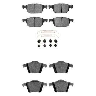 R1 Concepts® - Semi-Metallic Semi-Metallic Front and Rear Brake Pad Set