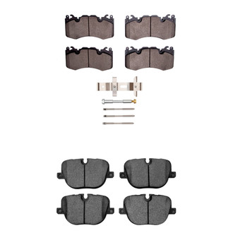 R1 Concepts® - Semi-Metallic Semi-Metallic Front and Rear Brake Pad Set