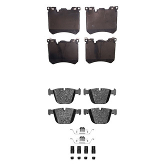 R1 Concepts® - Semi-Metallic Semi-Metallic Front and Rear Brake Pad Set