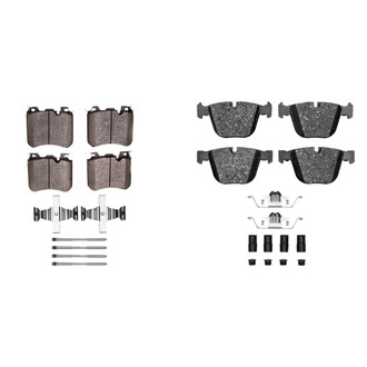 R1 Concepts® - Semi-Metallic Semi-Metallic Front and Rear Brake Pad Set