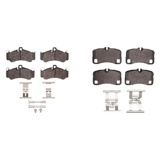 R1 Concepts® - Semi-Metallic Semi-Metallic Front and Rear Brake Pad Set