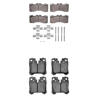 R1 Concepts® - Semi-Metallic Semi-Metallic Front and Rear Brake Pad Set