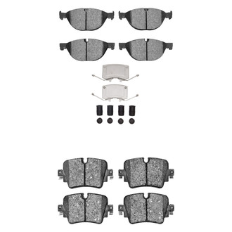R1 Concepts® - Semi-Metallic Front and Rear Brake Pad Set