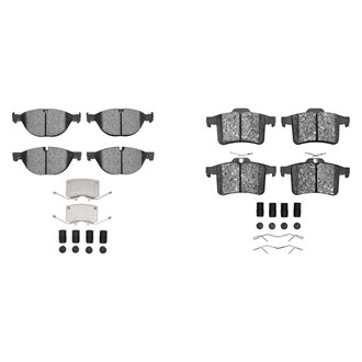 R1 Concepts® - Semi-Metallic Semi-Metallic Front and Rear Brake Pad Set