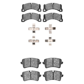 R1 Concepts® - Semi-Metallic Semi-Metallic Front and Rear Brake Pad Set