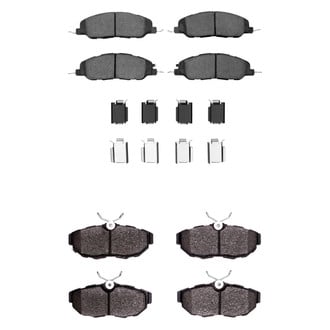R1 Concepts® - Semi-Metallic Front and Rear Brake Pad Set