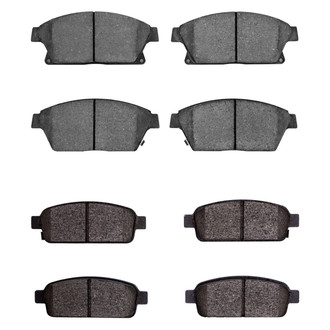 R1 Concepts® - Semi-Metallic Front and Rear Brake Pad Set