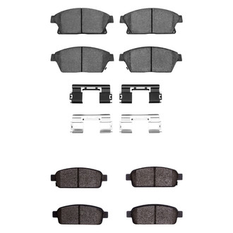 R1 Concepts® - Semi-Metallic Front and Rear Brake Pad Set