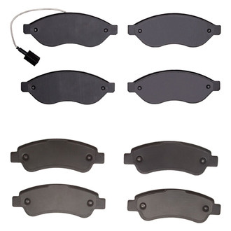 R1 Concepts® - Semi-Metallic Semi-Metallic Front and Rear Brake Pad Set