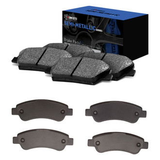 R1 Concepts® - Semi-Metallic Semi-Metallic Front and Rear Brake Pad Set