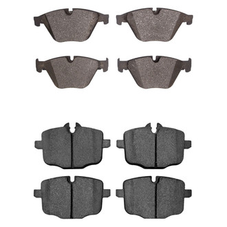 R1 Concepts® - Semi-Metallic Semi-Metallic Front and Rear Brake Pad Set