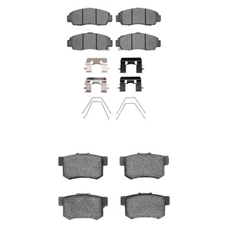 R1 Concepts® - Semi-Metallic Front and Rear Brake Pad Set