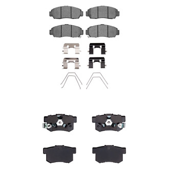 R1 Concepts® - Semi-Metallic Front and Rear Brake Pad Set