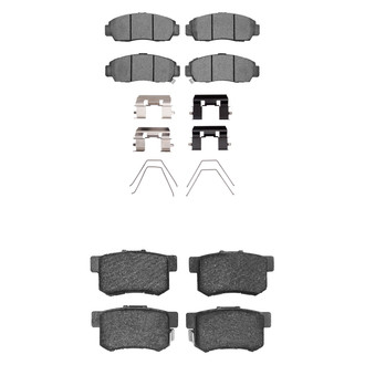R1 Concepts® - Semi-Metallic Front and Rear Brake Pad Set