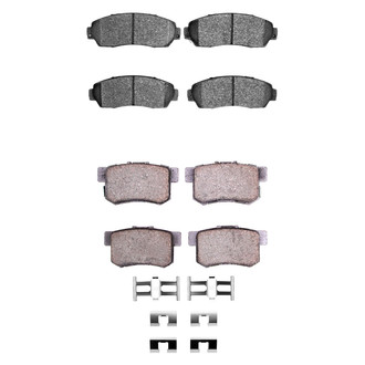 R1 Concepts® - Semi-Metallic Front and Rear Brake Pad Set