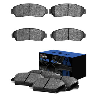 R1 Concepts® - Semi-Metallic Front and Rear Brake Pad Set