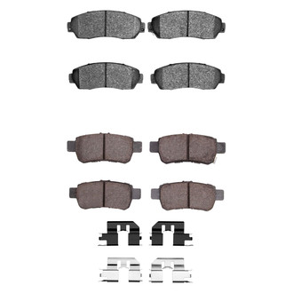 R1 Concepts® - Semi-Metallic Front and Rear Brake Pad Set