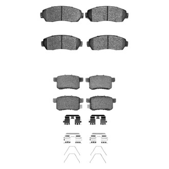 R1 Concepts® - Semi-Metallic Front and Rear Brake Pad Set