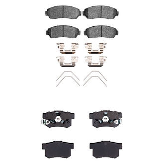 R1 Concepts® - Semi-Metallic Front and Rear Brake Pad Set