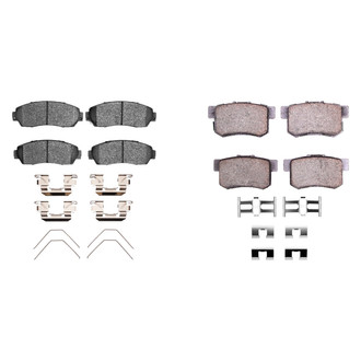 R1 Concepts® - Semi-Metallic Front and Rear Brake Pad Set