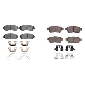 R1 Concepts® - Semi-Metallic Front and Rear Brake Pad Set