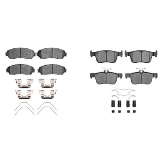 R1 Concepts® - Semi-Metallic Front and Rear Brake Pad Set